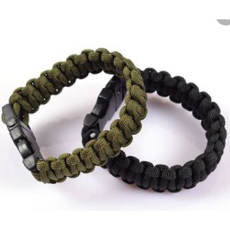 vòng tay paracord, vòng tay sinh tồn có còi , dao, la bàn, đánh lửa