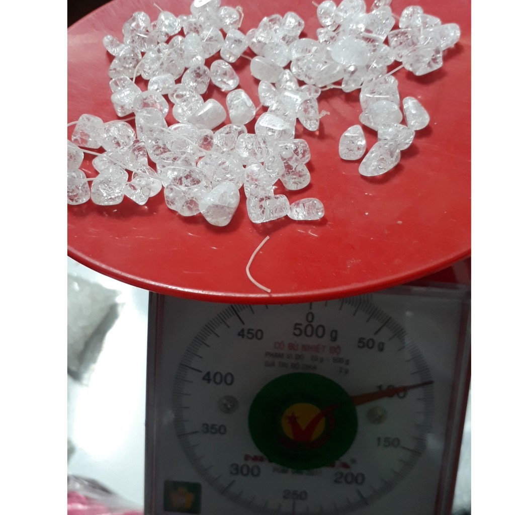 25_100gam đá vụn, đá tuyết có lỗ xỏ
