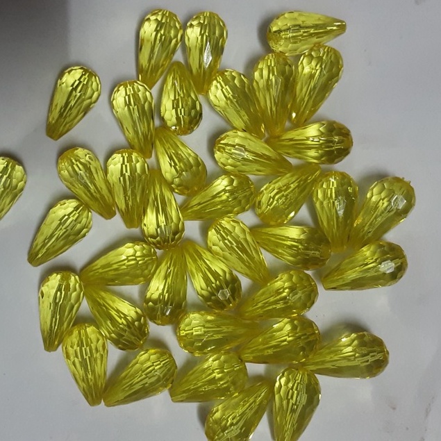 gói 25gam hạt nhựa hình giọt nước size 10x18mm