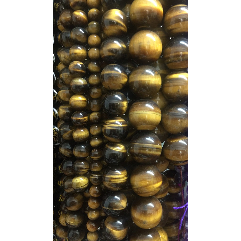 1 viên hạt đá mắt hổ 18ly loại 4A lọai đẹp