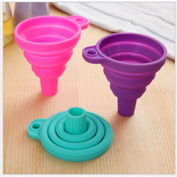 Phễu gấp gọn tiện dụng, phễu silicon gấp gọn p191-64