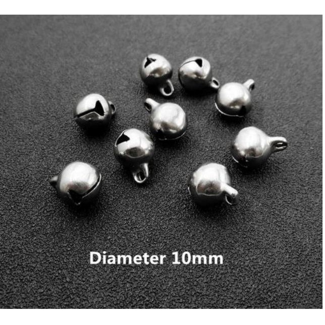 5-10 charm chuông inox không rỉ mix vòng