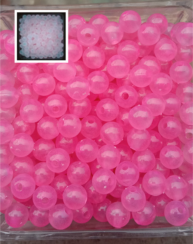 50gam hạt dạ quang đủ màu 6mm, 8mm, 10mm, 12mm, hạt nhựa tròn