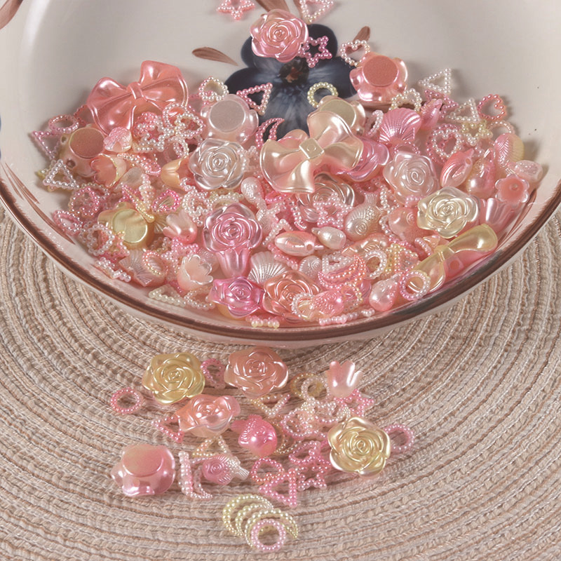 100gam charm mix đủ kiểu màu ngọc trai, hạt charm mix đủ kiểu