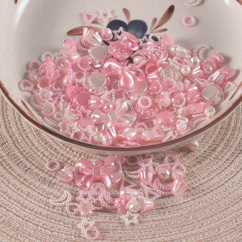 100gam charm mix đủ kiểu màu ngọc trai, hạt charm mix đủ kiểu