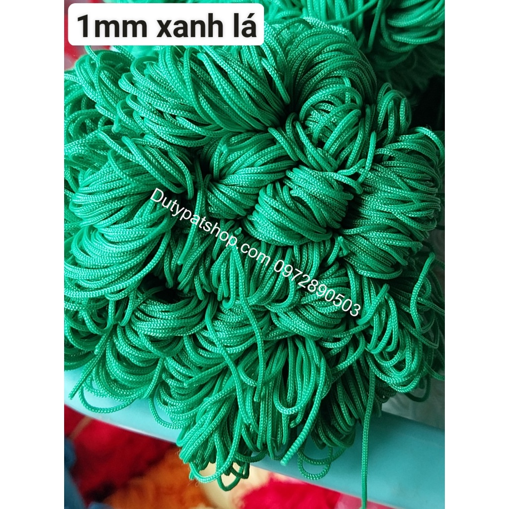20met Dây dù 1mm sợi tròn mềm mịn (hàng nhập)- có 12 màu