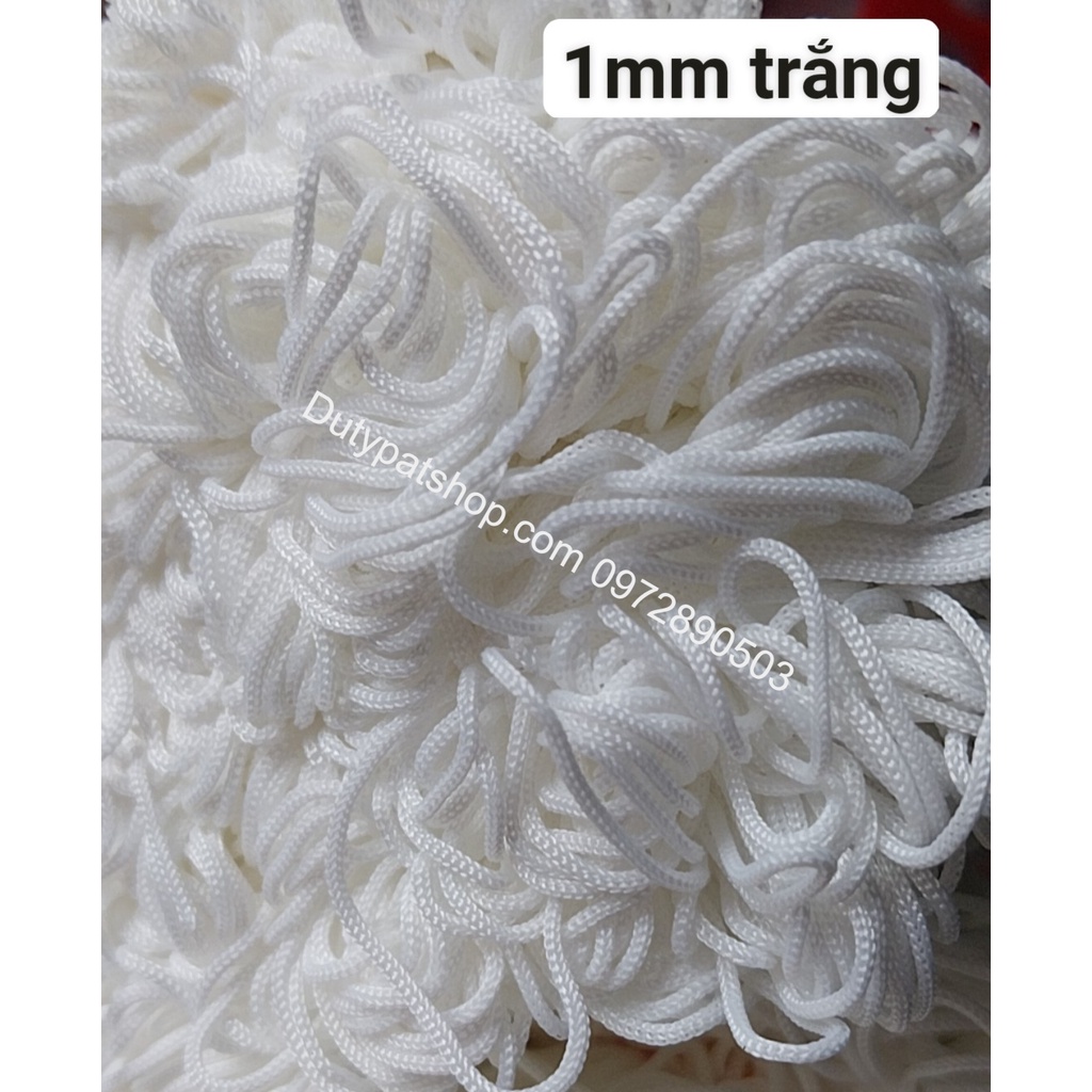 20met Dây dù 1mm sợi tròn mềm mịn (hàng nhập)- có 12 màu