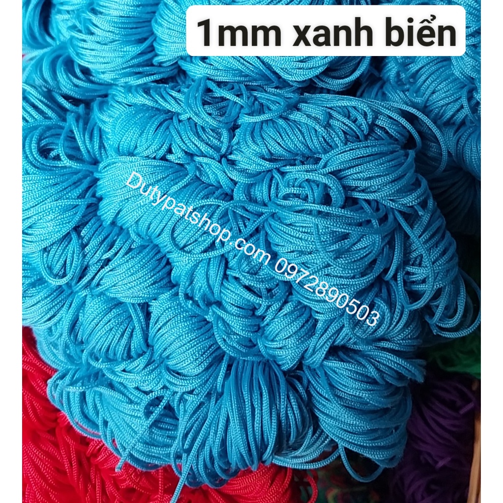20met Dây dù 1mm sợi tròn mềm mịn (hàng nhập)- có 12 màu