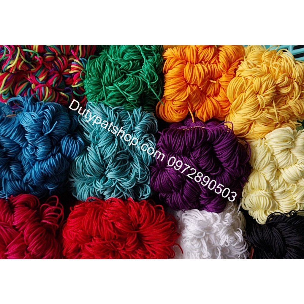 20met Dây dù 1mm sợi tròn mềm mịn (hàng nhập)- có 12 màu