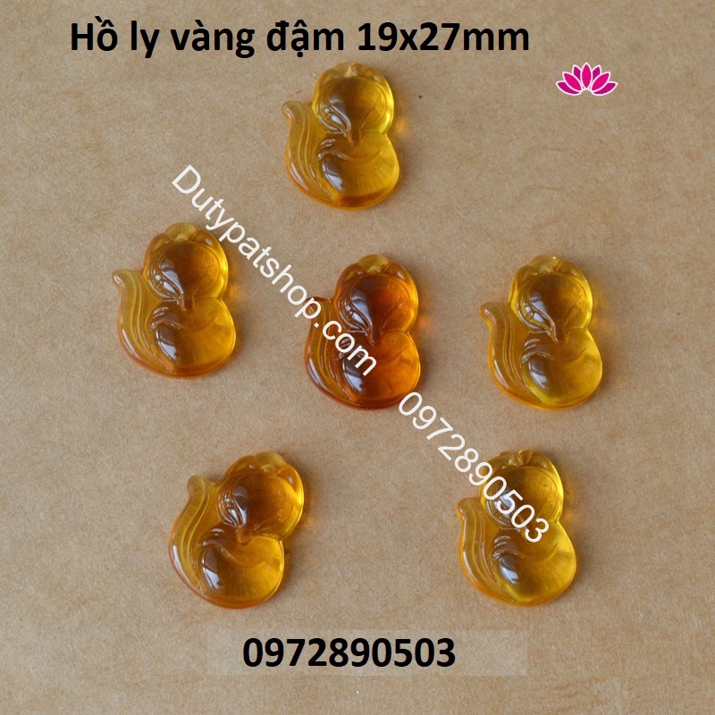Mặt dây chuyền hồ ly , tỳ hưu đá nhân tạo đủ size