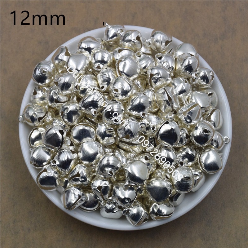 10-20 cái chuông 8mm-10mm-12mm-14mmly trang trí thủ công handmade, làm lục lạc chơ mèo, thú cưng
