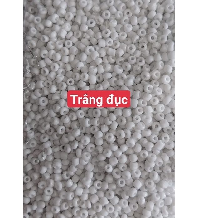 gói 450gam hạt cườm tiểu 2mm, cườm trung 3mm, cườm đai 3.6mm nhiều màu