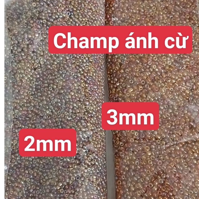 gói 450gam hạt cườm tiểu 2mm, cườm trung 3mm, cườm đai 3.6mm nhiều màu
