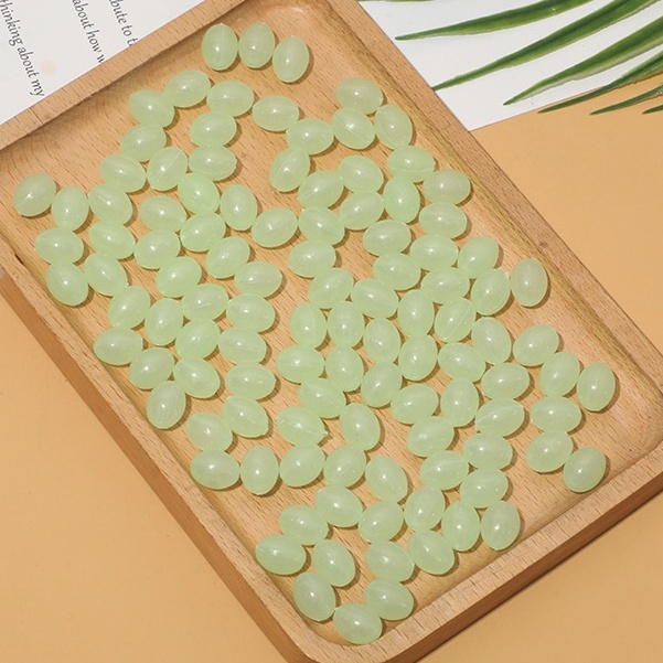 10gam hạt dạ quang các kiểu có lỗ xỏ vòng tay, vòng cổ, trang trí handmade , cần câu cá....