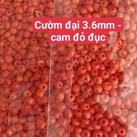 gói 450gam hạt cườm tiểu 2mm, cườm trung 3mm, cườm đai 3.6mm nhiều màu