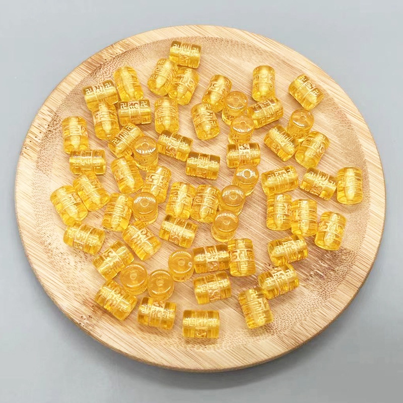 50gam Lu thống nhựa in chú đại bi 8x12mm, 10x14mm làm vòng tay phong thủy