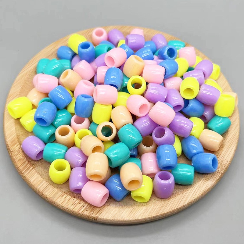 10-50gam hạt nhựa hình trụ lỗ xỏ lớn đủ size 4.3x5.5mm, 4.2x6.8mm,6x8mm, 6x9mm (p117-47/48/49/51)