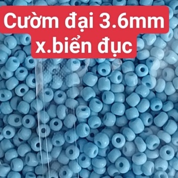 gói 450gam hạt cườm tiểu 2mm, cườm trung 3mm, cườm đai 3.6mm nhiều màu