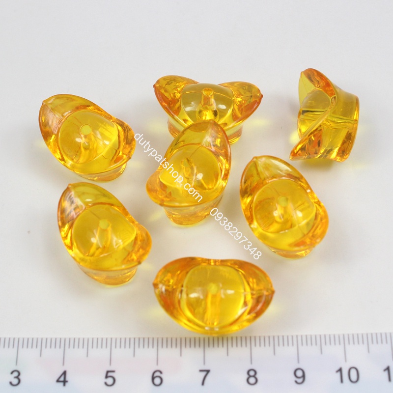 100-500gam Hạt cánh hoa nhựa 6 cánh size 30mm làm hoa thủ công handmade