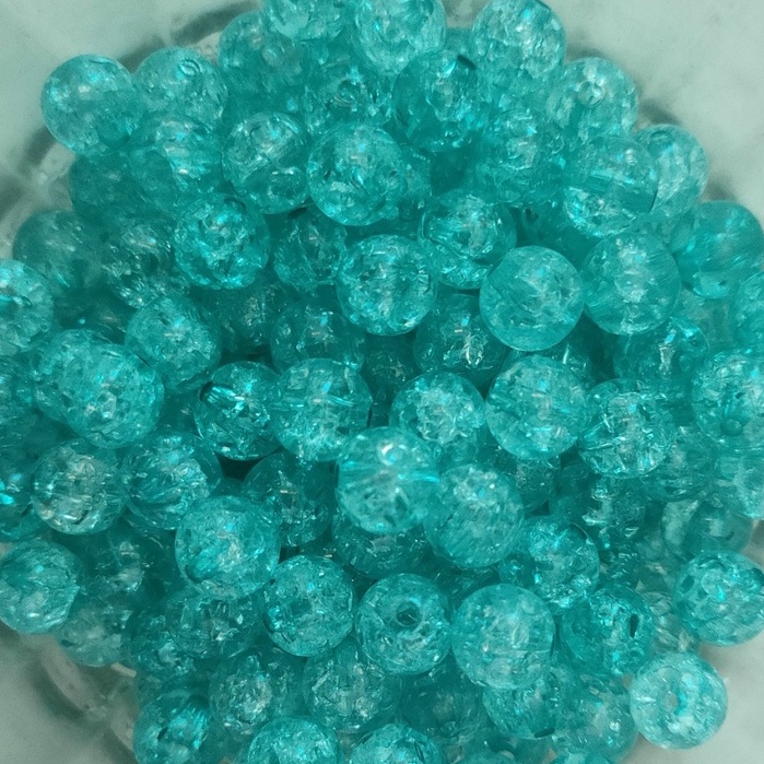 10-50gam hạt nhựa kiểu nứt 8mm, 10mm có lỗ xỏ làm vòng tay, vòng cổ , túi xách, làm handmade