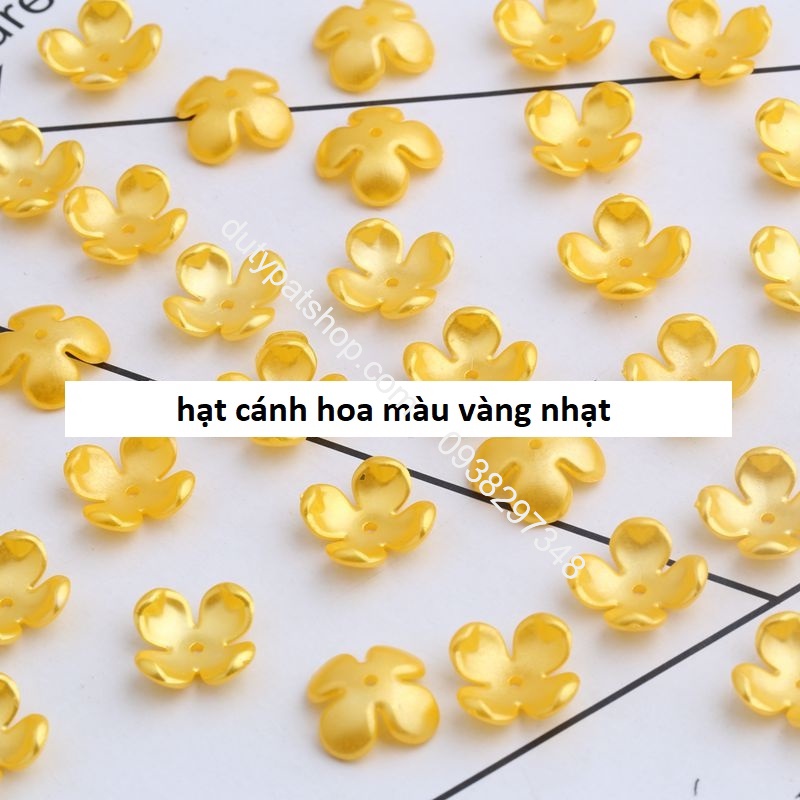 1set hạt cánh hoa, hạt tròn, dây kẽm nguyên liệu làm hoa hạnh phúc thủ công