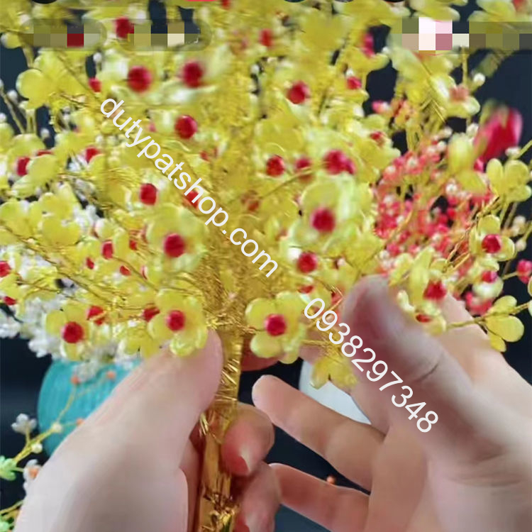 1set hạt cánh hoa, hạt tròn, dây kẽm nguyên liệu làm hoa hạnh phúc thủ công