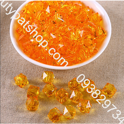 100- 500gam hạt nhựa đa giác dùng trang trí đang tui xách, xỏ vòng hạt, cột tóc,làm đồ chơi, trang trí thủ công handmade