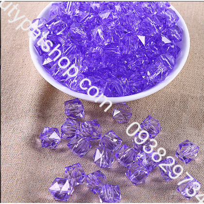 100- 500gam hạt nhựa đa giác dùng trang trí đang tui xách, xỏ vòng hạt, cột tóc,làm đồ chơi, trang trí thủ công handmade