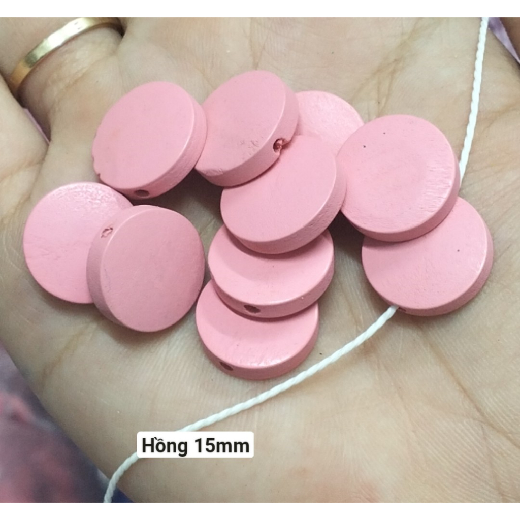 10 cái nút gỗ 15mm 25mm 30mm