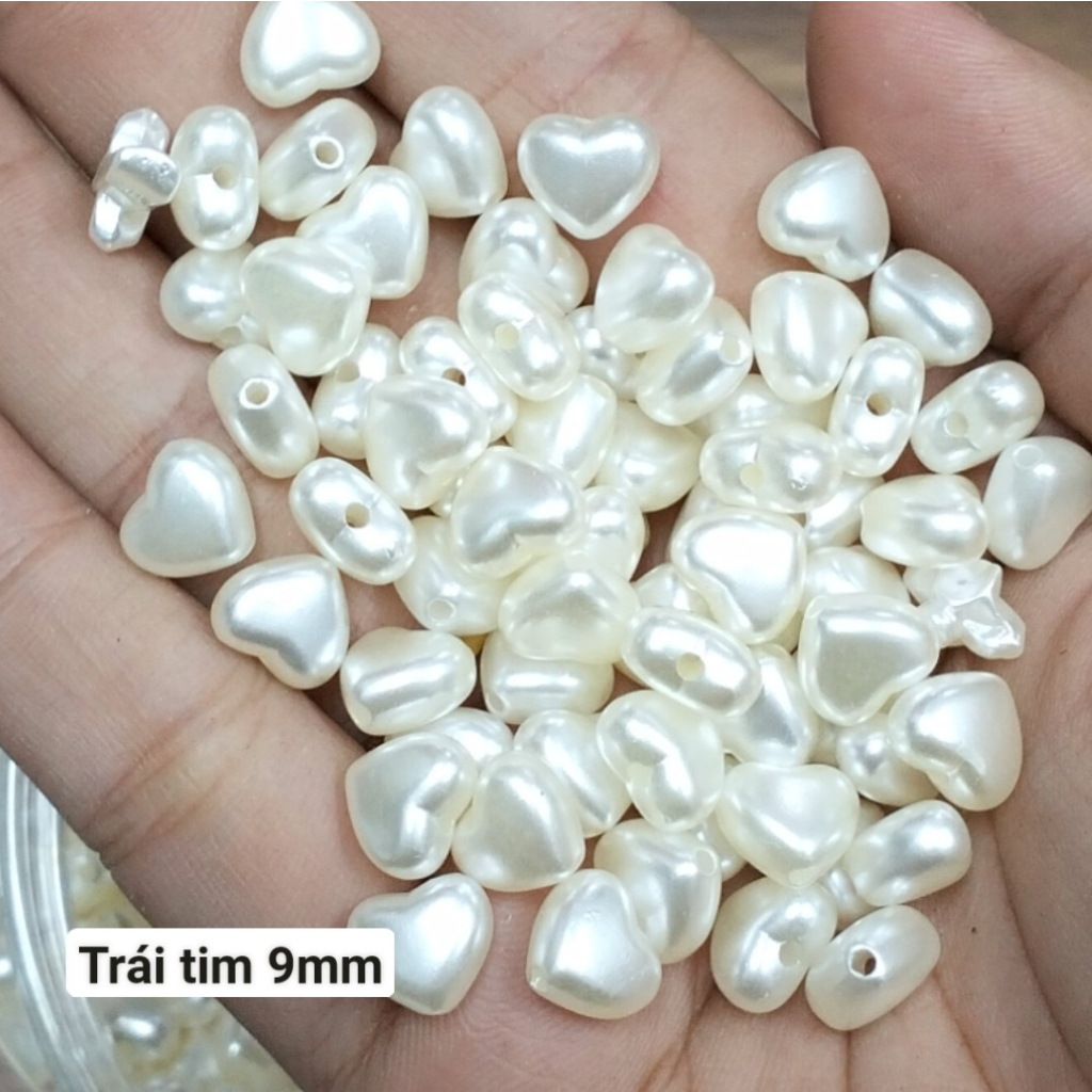 10gam-50gam hạt nhựa ngọc trai kem