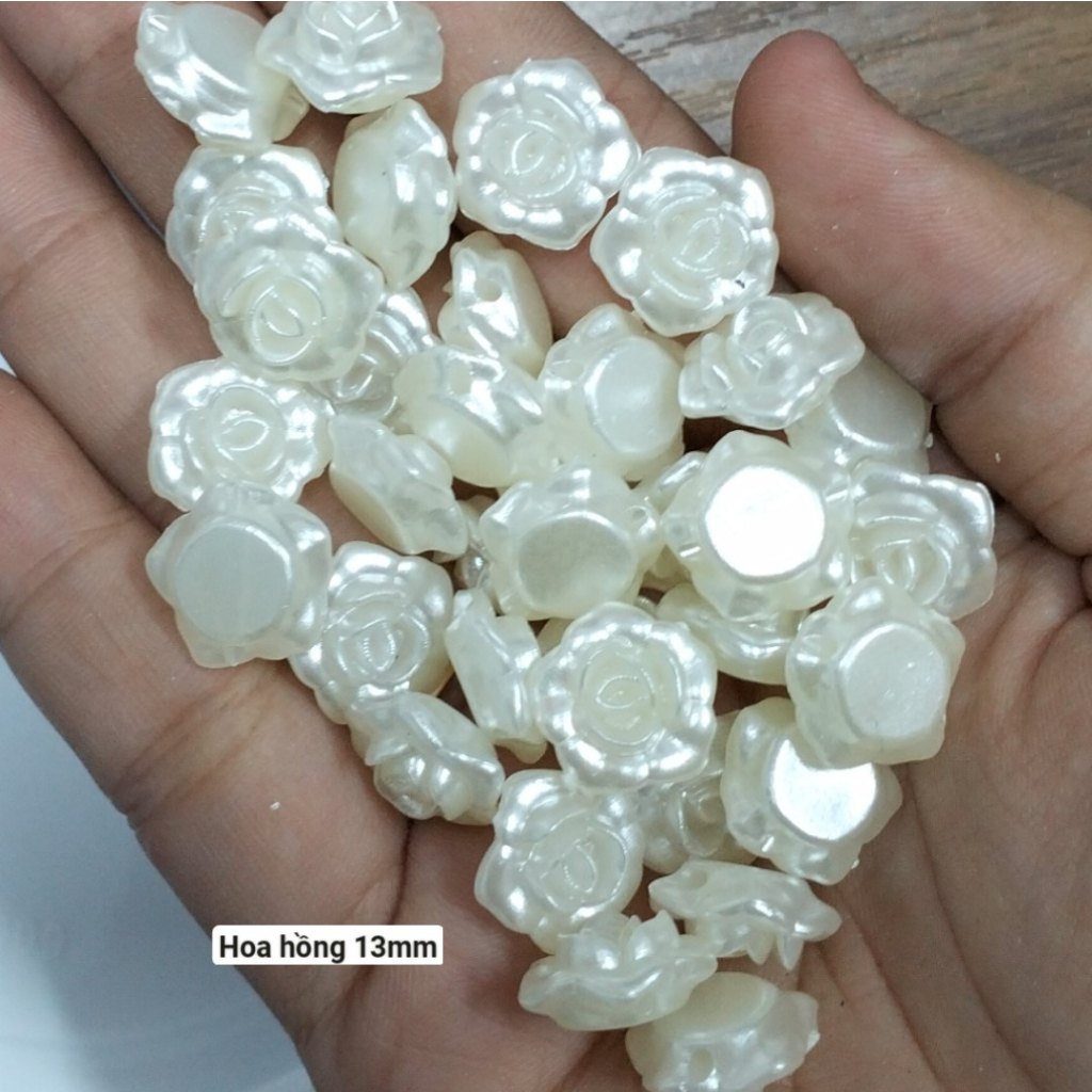 10gam-50gam hạt nhựa ngọc trai kem