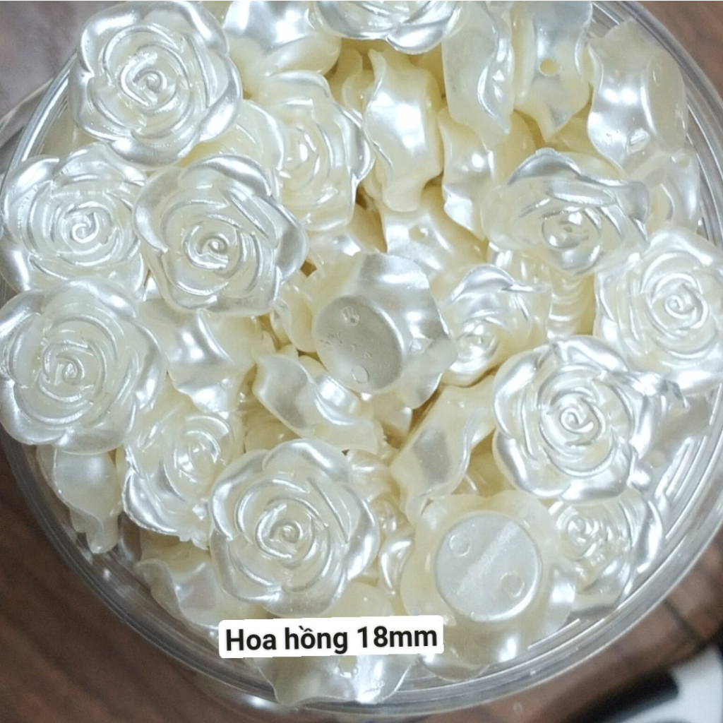 10gam-50gam hạt nhựa ngọc trai kem