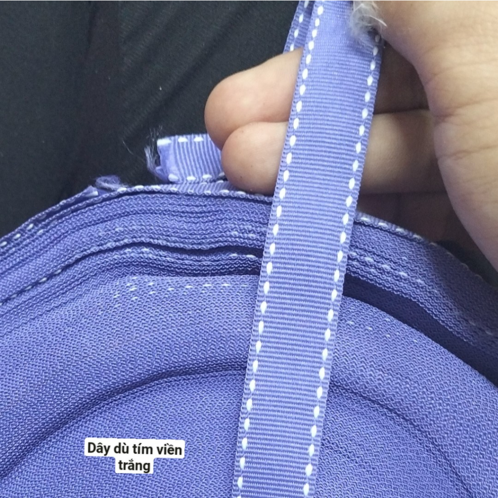 1 mét dây dù tím vân trắng