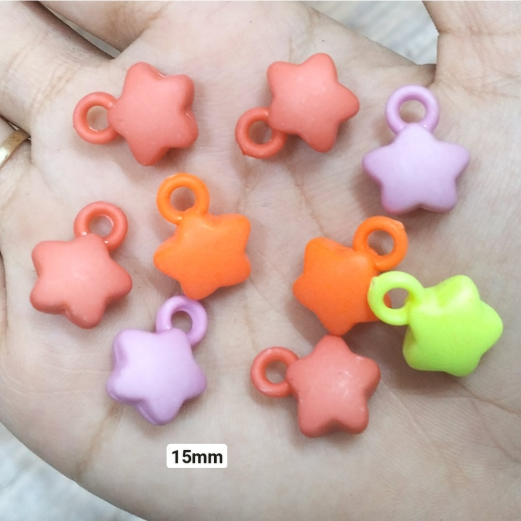 5-10 cái gấu, sao nhựa làm phụ kiện handmmade