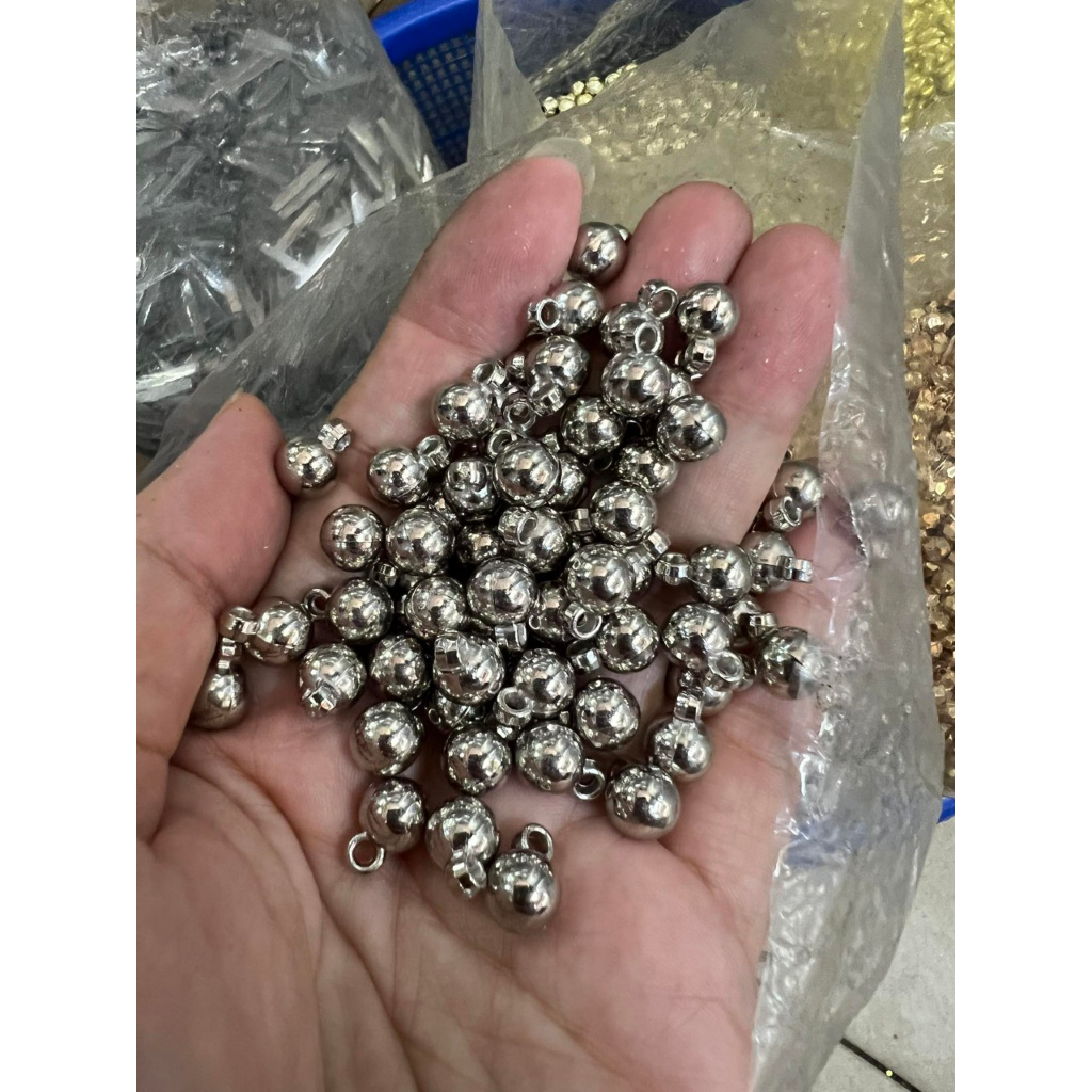 10- 50g hạt nhựa xi bạc các kiểu