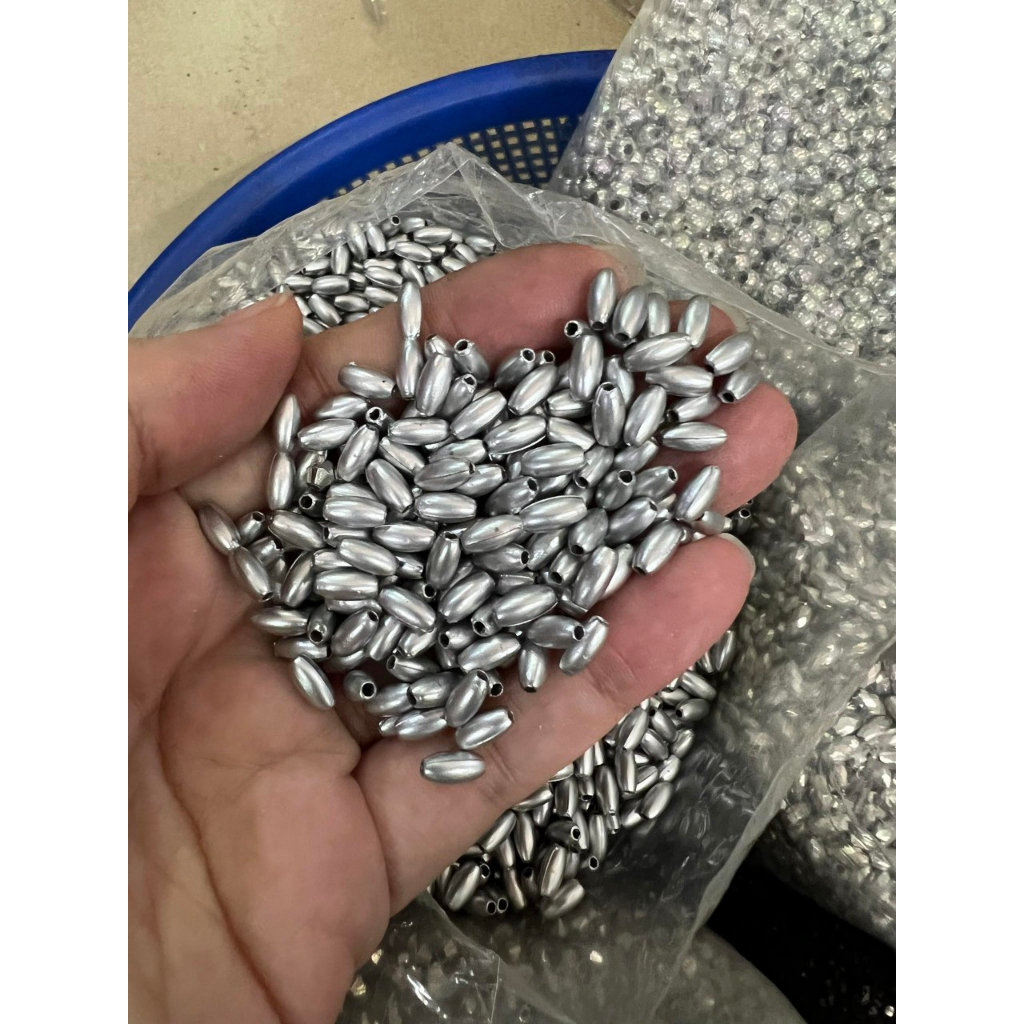 10- 50g hạt nhựa xi bạc các kiểu