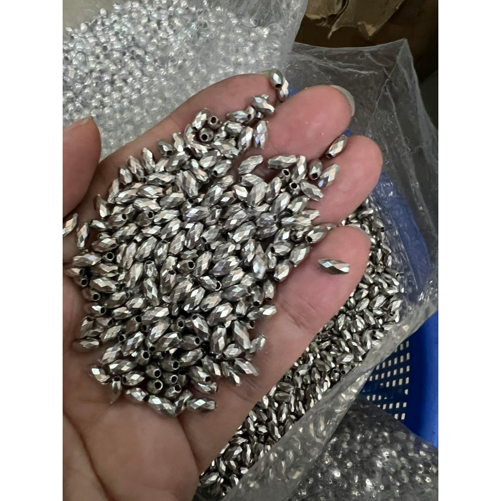 10- 50g hạt nhựa xi bạc các kiểu