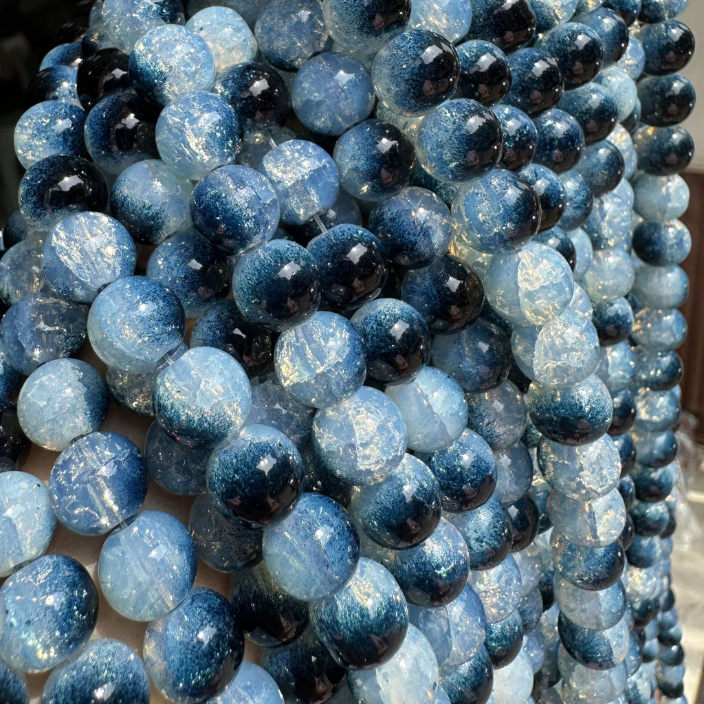 (da02) 50GAM đá tuyết  ĐA SẮC MÀU ĐỤC SIZE 10mm