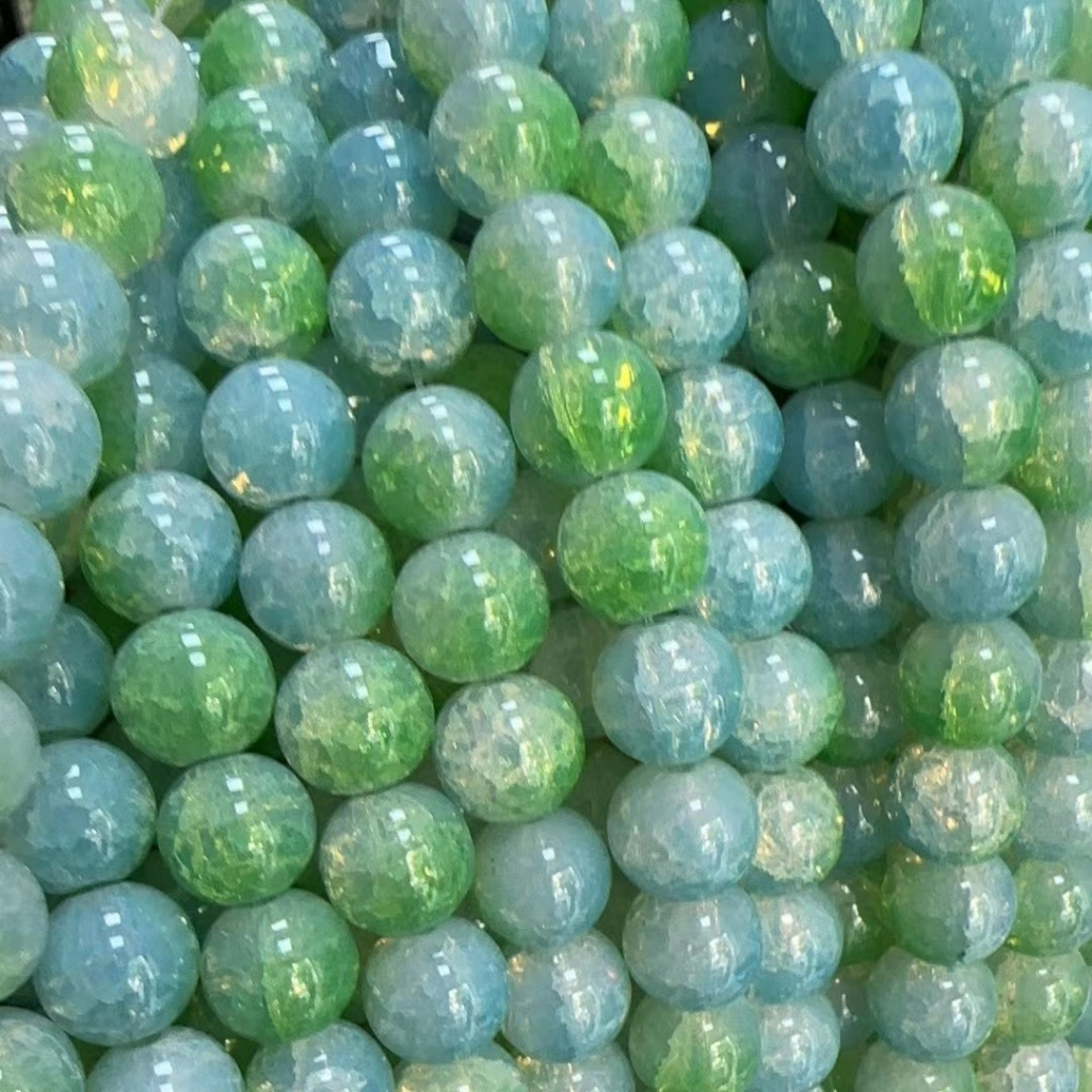 (da02) 50GAM đá tuyết  ĐA SẮC MÀU ĐỤC SIZE 10mm