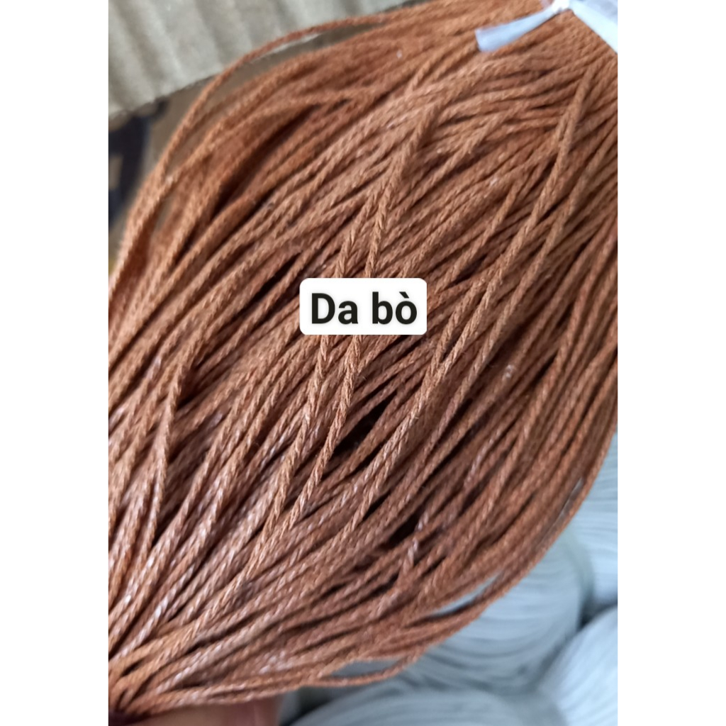 5-10met size 1.5mm dây bông se 3 sợi làm vòng tay, trang trí thủ công handmade, nguyên liệu dây thủ công mỹ nghệ