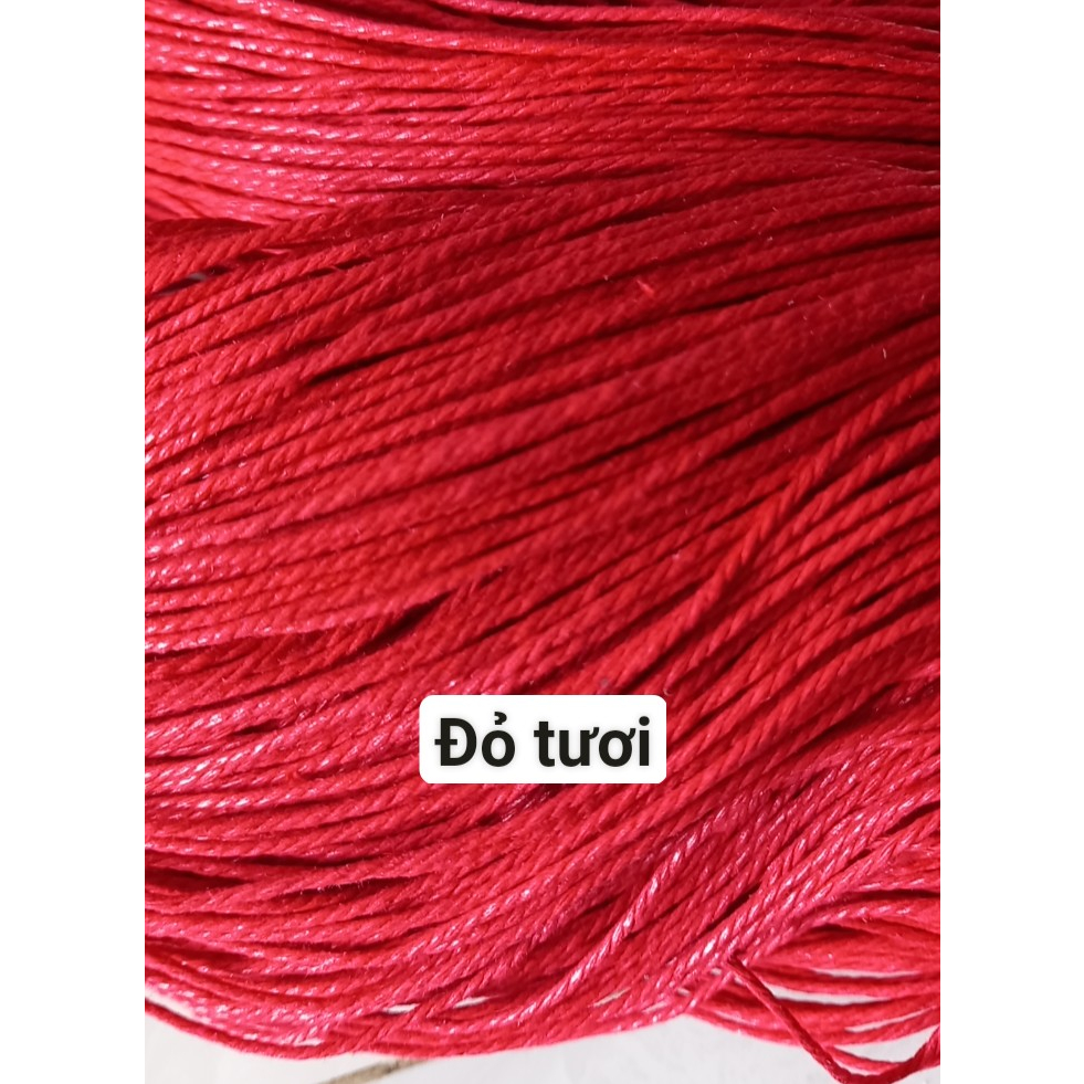 5-10met size 1.5mm dây bông se 3 sợi làm vòng tay, trang trí thủ công handmade, nguyên liệu dây thủ công mỹ nghệ