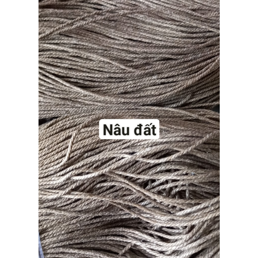 5-10met size 1.5mm dây bông se 3 sợi làm vòng tay, trang trí thủ công handmade, nguyên liệu dây thủ công mỹ nghệ
