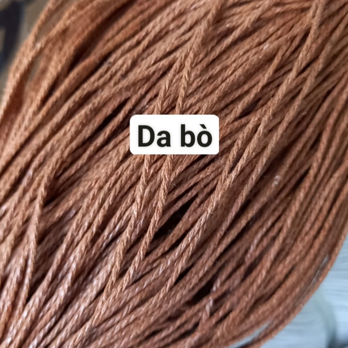 5-10met size 1.5mm dây bông se 3 sợi làm vòng tay, trang trí thủ công handmade, nguyên liệu dây thủ công mỹ nghệ