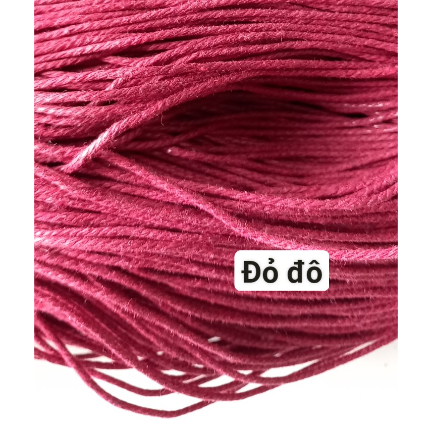 5-10met size 1.5mm dây bông se 3 sợi làm vòng tay, trang trí thủ công handmade, nguyên liệu dây thủ công mỹ nghệ