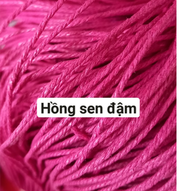 5-10met size 1.5mm dây bông se 3 sợi làm vòng tay, trang trí thủ công handmade, nguyên liệu dây thủ công mỹ nghệ