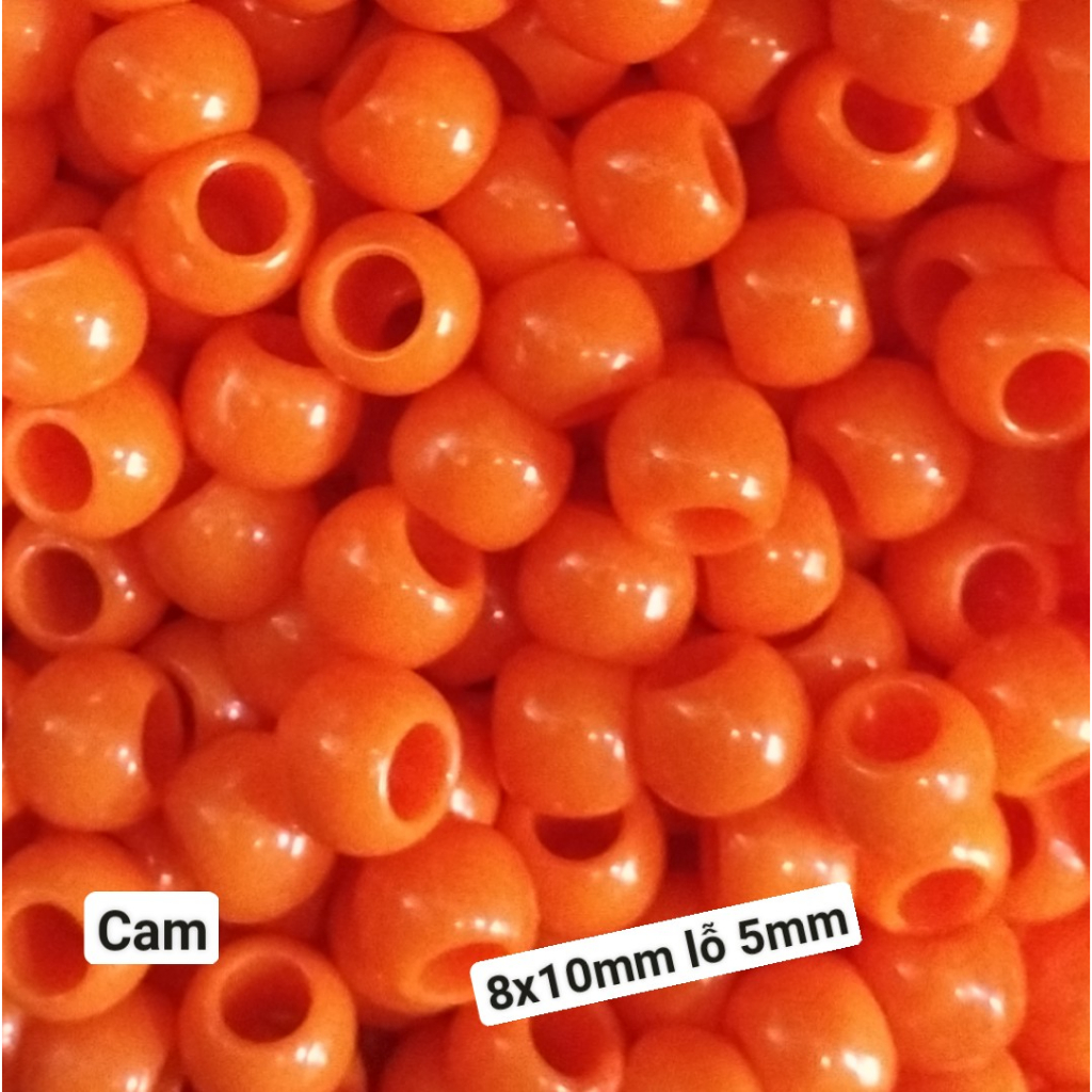 10g-50g hạt nhựa lỗ  lớn 8x10mm lỗ 5mm