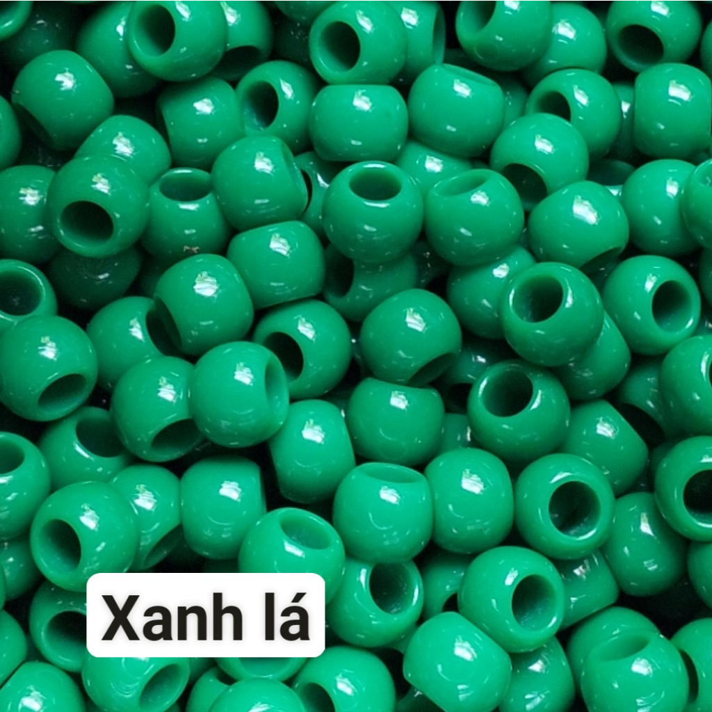 10g-50g hạt nhựa lỗ  lớn 8x10mm lỗ 5mm