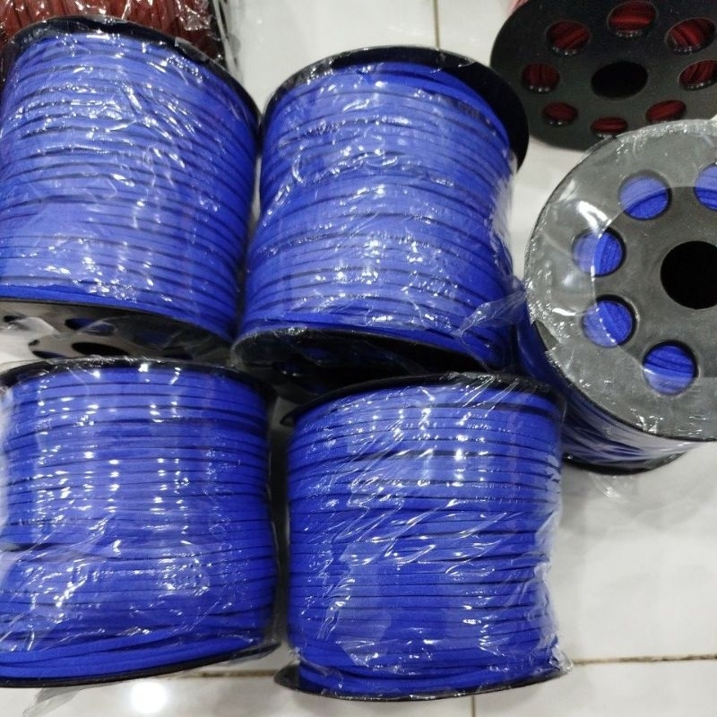 1 cuộn dây da lộn 2mm , dây da nhung, dây nhung làm vòng, dây đan vòng tay, vòng cổ