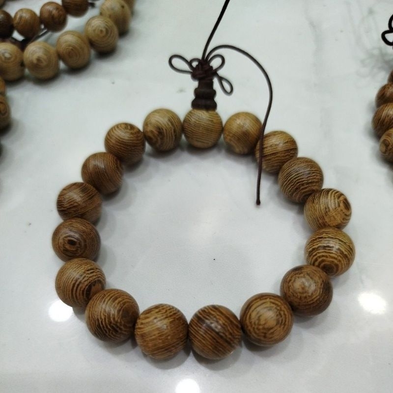 vòng tay 108 hạt, vòng tay gỗ mun đuôi công size 6mm, 8mm