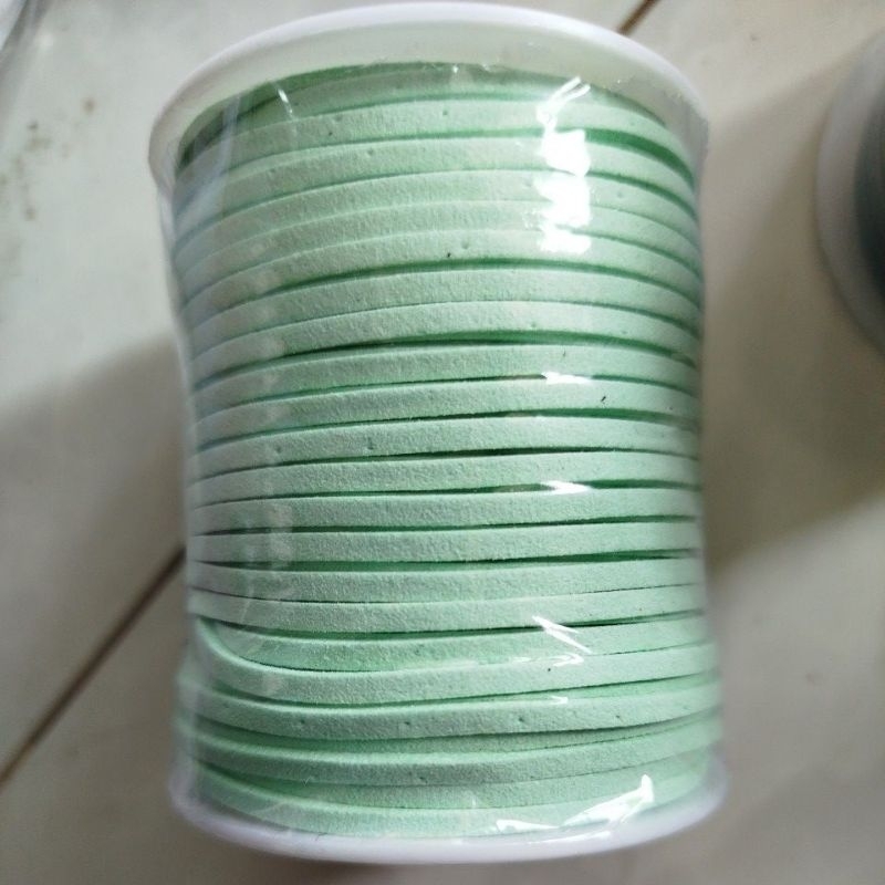 1 cuộn dây da lộn 2mm , dây da nhung, dây nhung làm vòng, dây đan vòng tay, vòng cổ